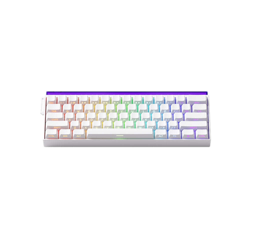 Akko x Veekos Shine60 HE White - Glare Magnetic Switch Keyboard