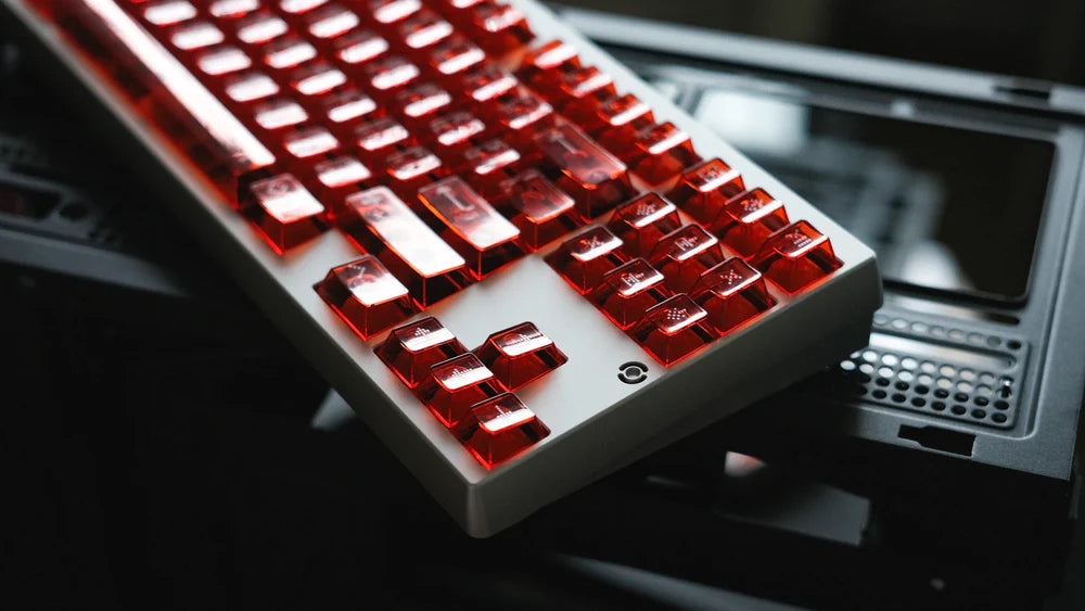 Asimov Cherry Profile Transparent Keycaps with FREE Cleaning Cloth