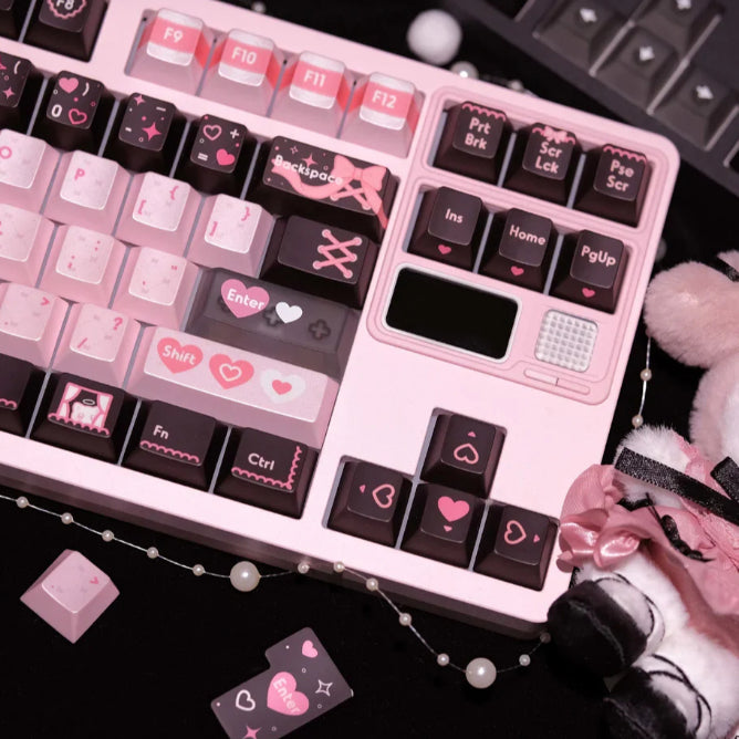 Lace Angel Nya PBT+PC Cherry Profile Keycaps