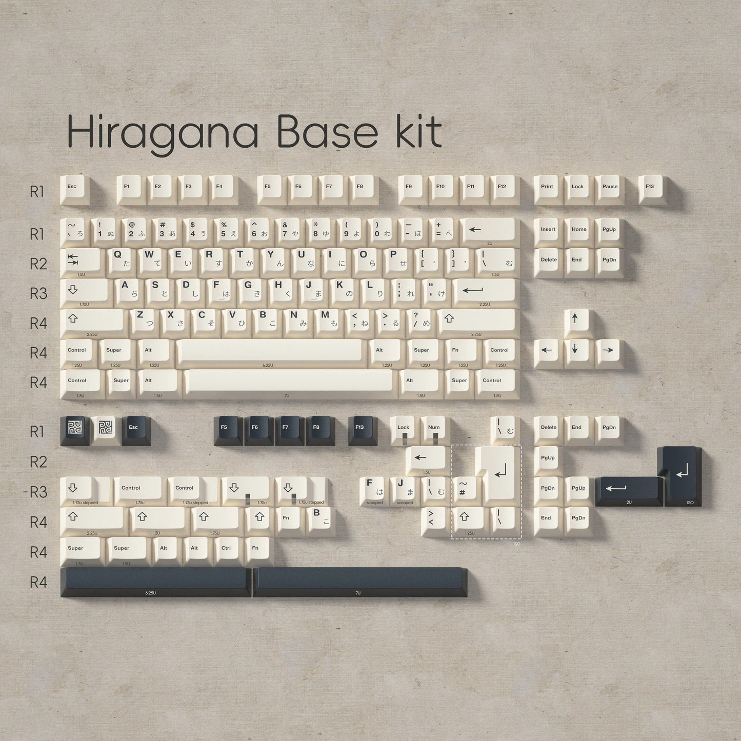 Kbdfans PBTfans Origami Keycaps