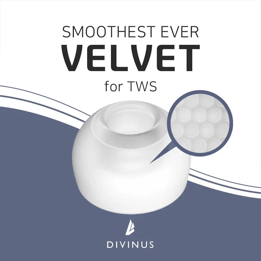 Divinus Velvet Full Eartips For TWS Earphone