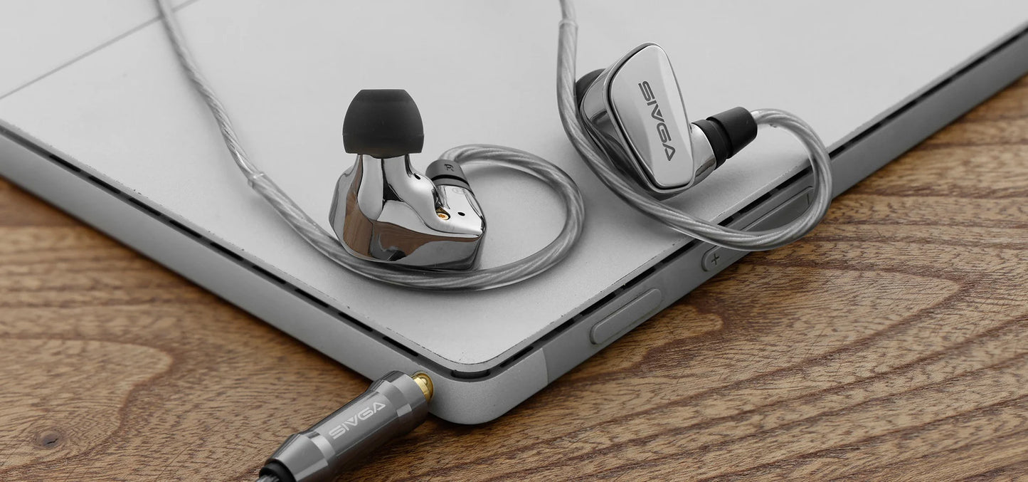 Sivga SM100 Dual-Chamber Dynamic Driver Wired Earphones