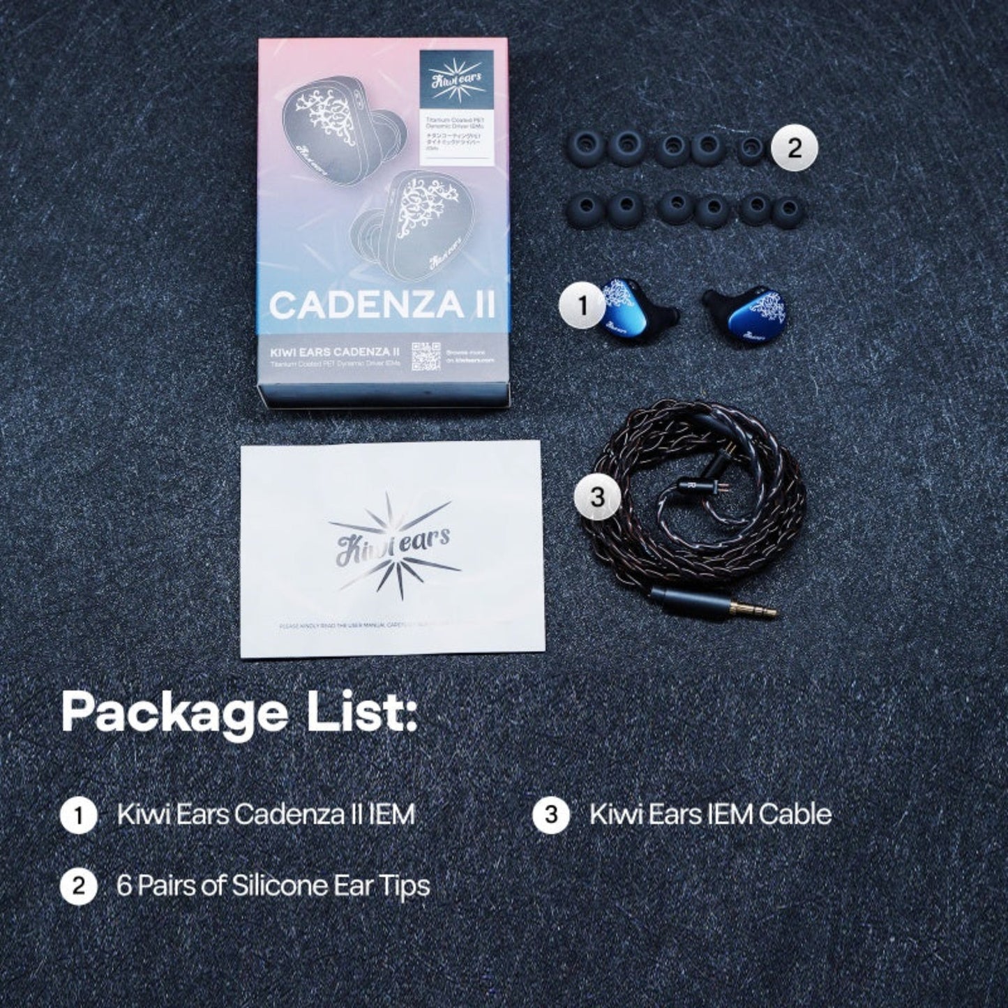 Kiwi Ears Cadenza II 10mm Titanium DD with KARS 2.0