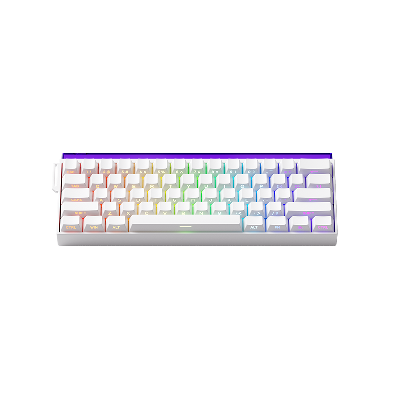 Akko x Veekos Shine60 HE White - Flash Magnetic Switch Keyboard