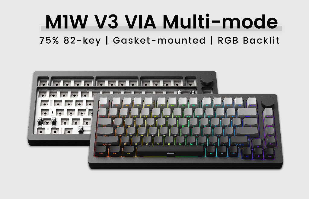 Mongseek M1W V3 VIA Multi-Mode Barebone Keyboard