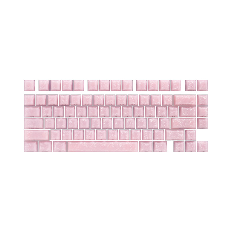 Glassy Carbon Fiber Keycap Set (126-Key)