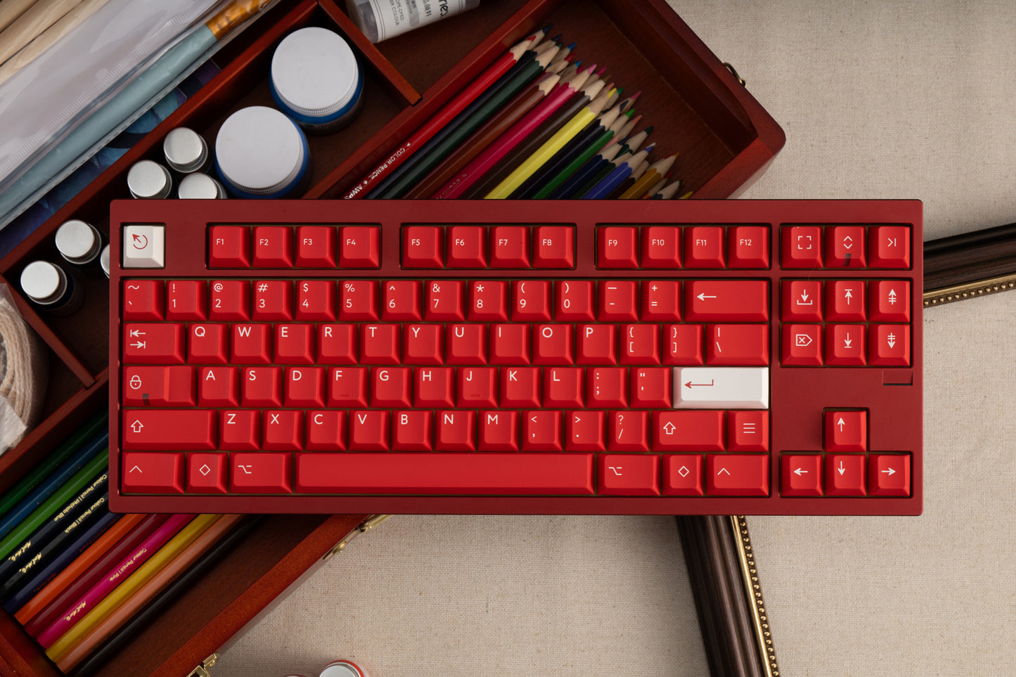 Kbdfans PBTfans Courage Red Keycaps