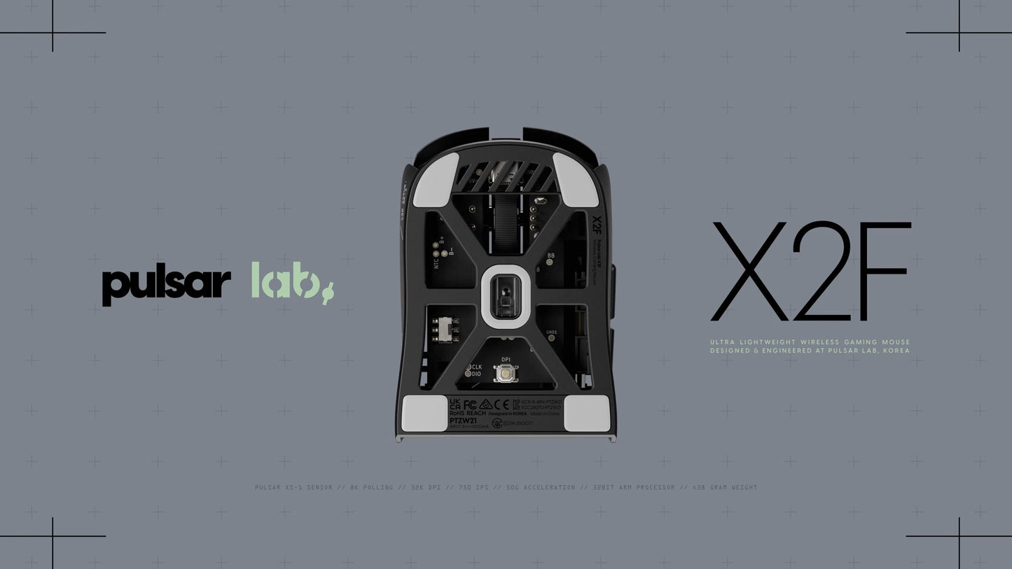 Pulsar LAB X2F 8K Wireless Gaming Mouse
