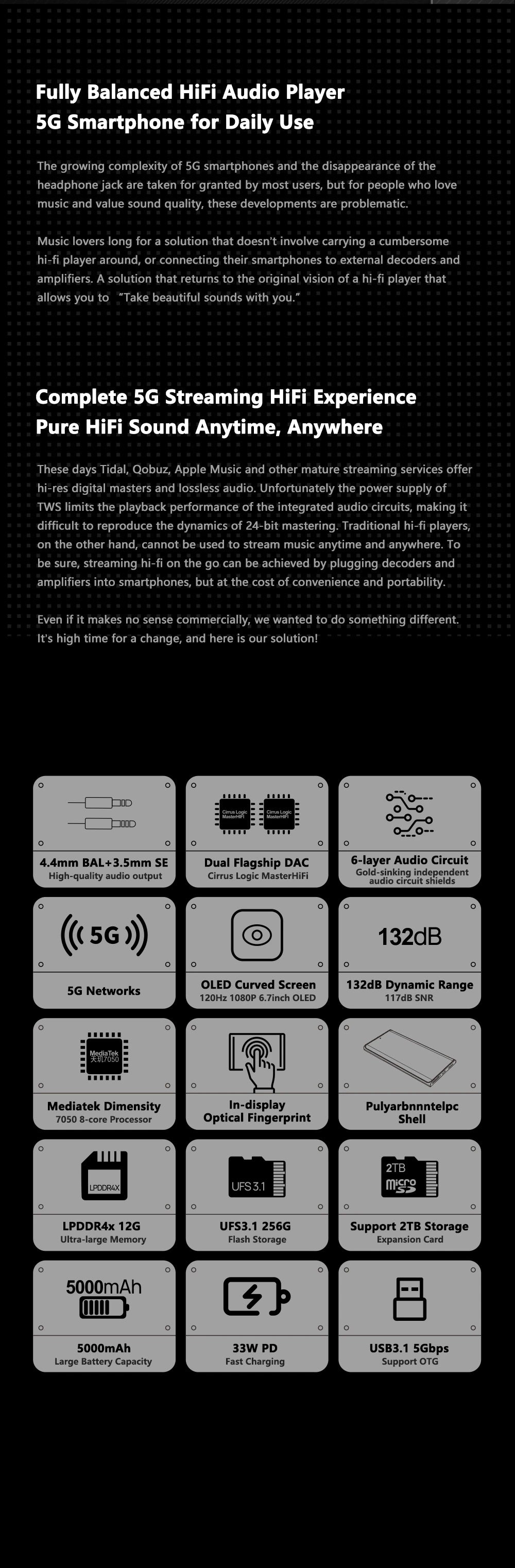 MOONDROP MIAD01 5G Mobile Smartphone HiFi Audio Device