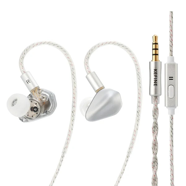 KEFINE Loric PU + Titanium Composite Diaphragm In-Ear Monitor (with MIC)