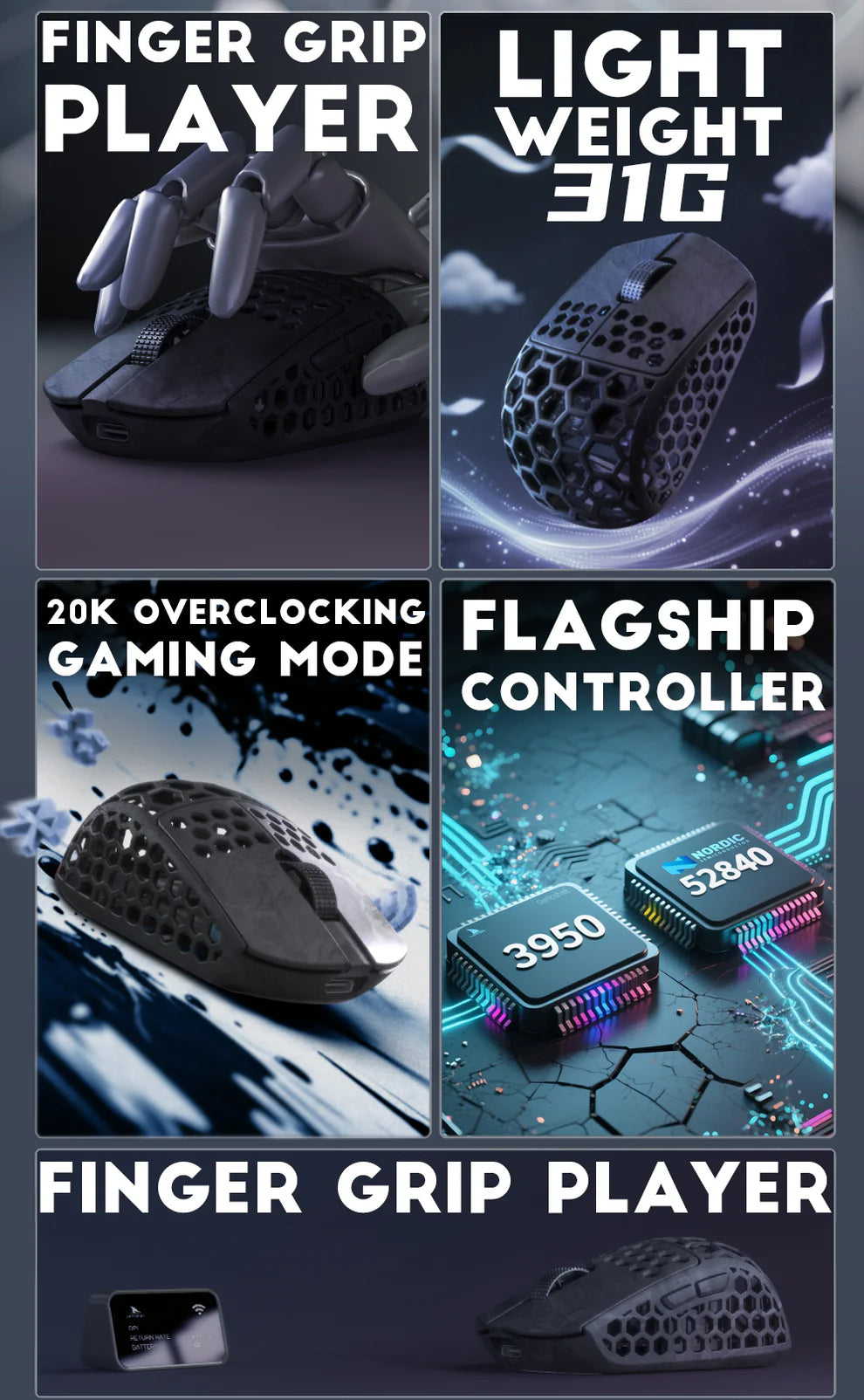 Darmoshark M5 Air Wireless Gaming Mouse