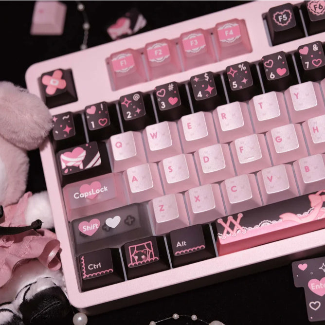 Lace Angel Nya PBT+PC Cherry Profile Keycaps