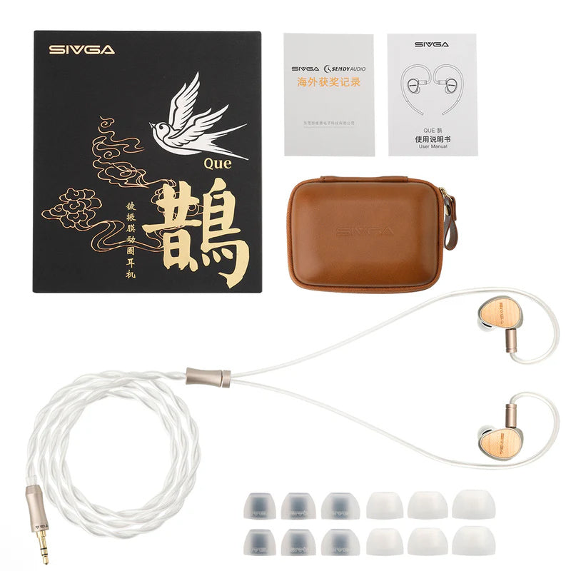 Sivga Que 10MM Beryllium Diaphragm Dynamic Driver IEMs