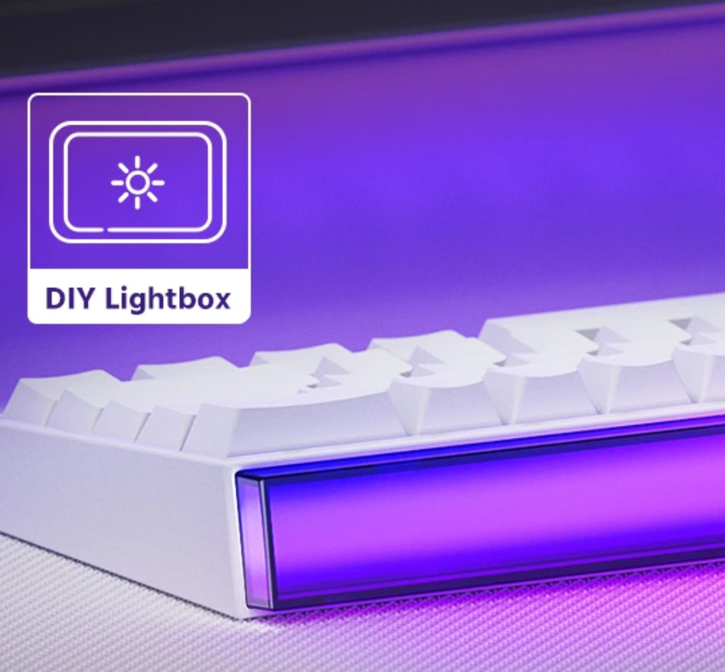 Akko x Veekos Shine60 HE White - Glare Magnetic Switch Keyboard