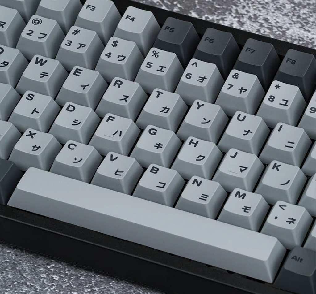 Kbdfans Cherry Profile Cement Grey Japanese PBT Dye-Sub Keycaps Set [149 keys]