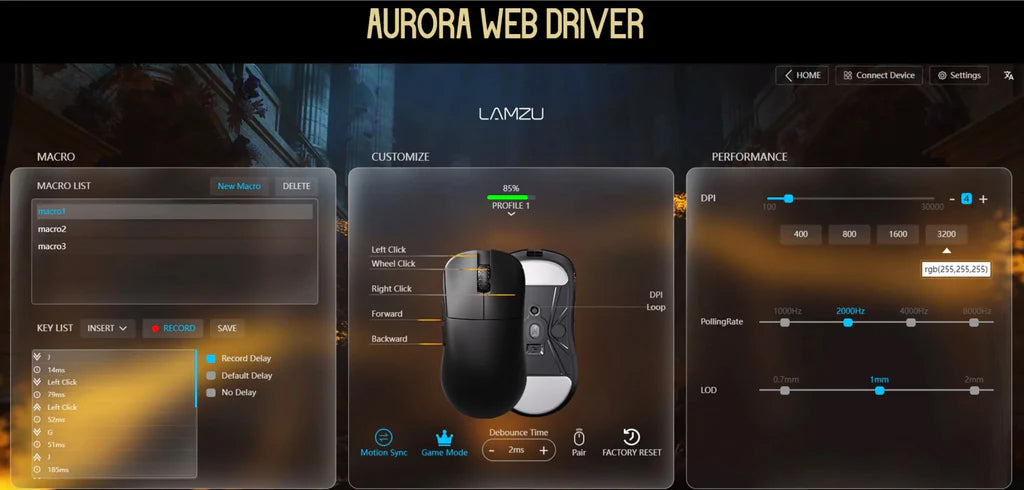 Lamzu Inca 8K Wireless Gaming Mouse