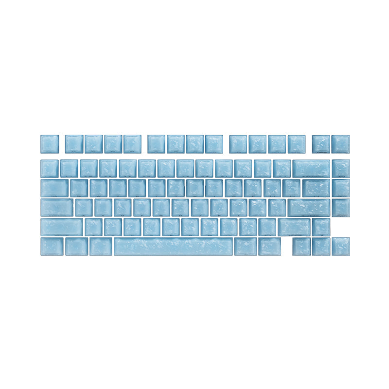 Glassy Carbon Fiber Keycap Set (126-Key)
