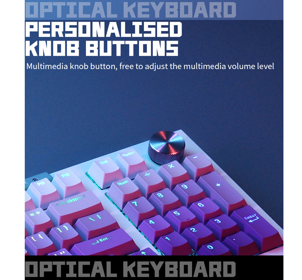 Darmoshark Top98 Optical Wired Gaming Keyboard