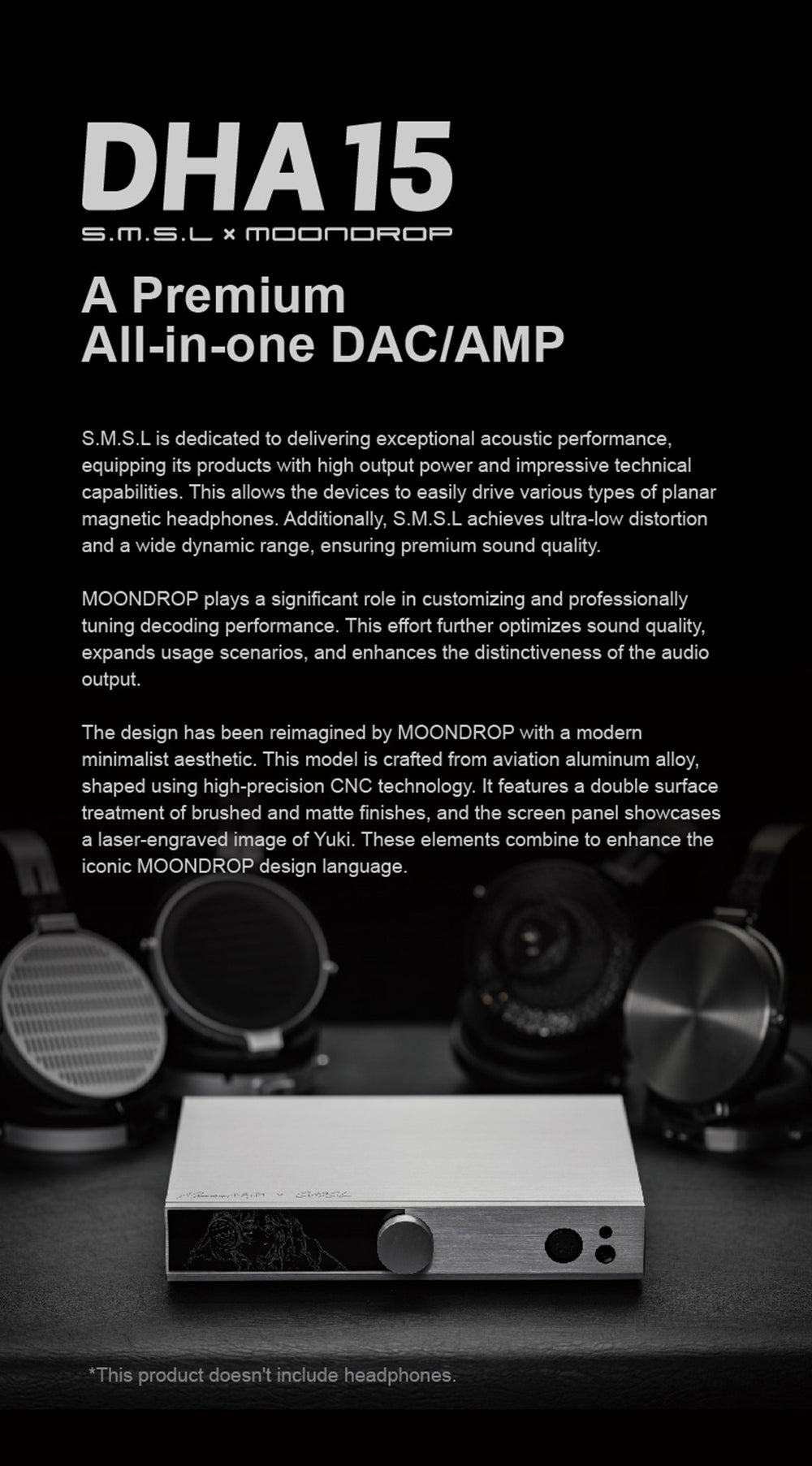 S.M.S.L x MOONDROP DHA15 AIl-in-One DAC/AMP