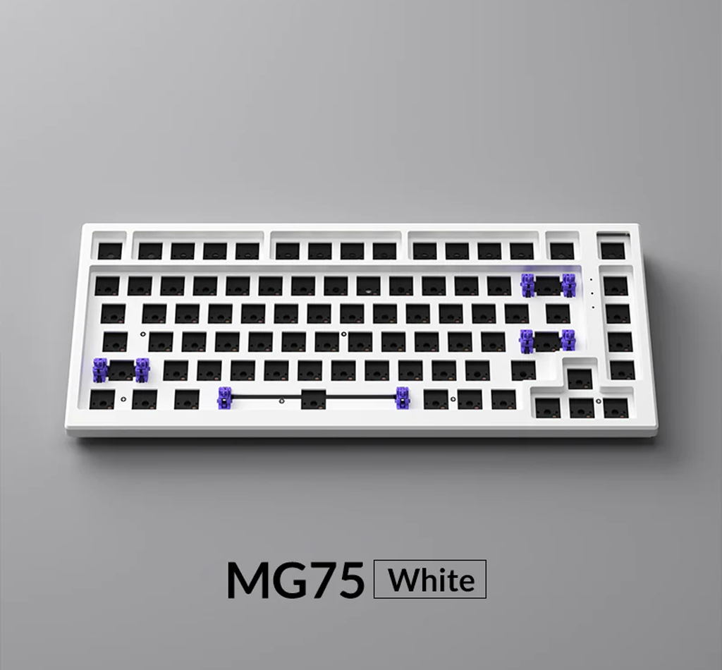 Monsgeek MG75W White Keyboard Barebones