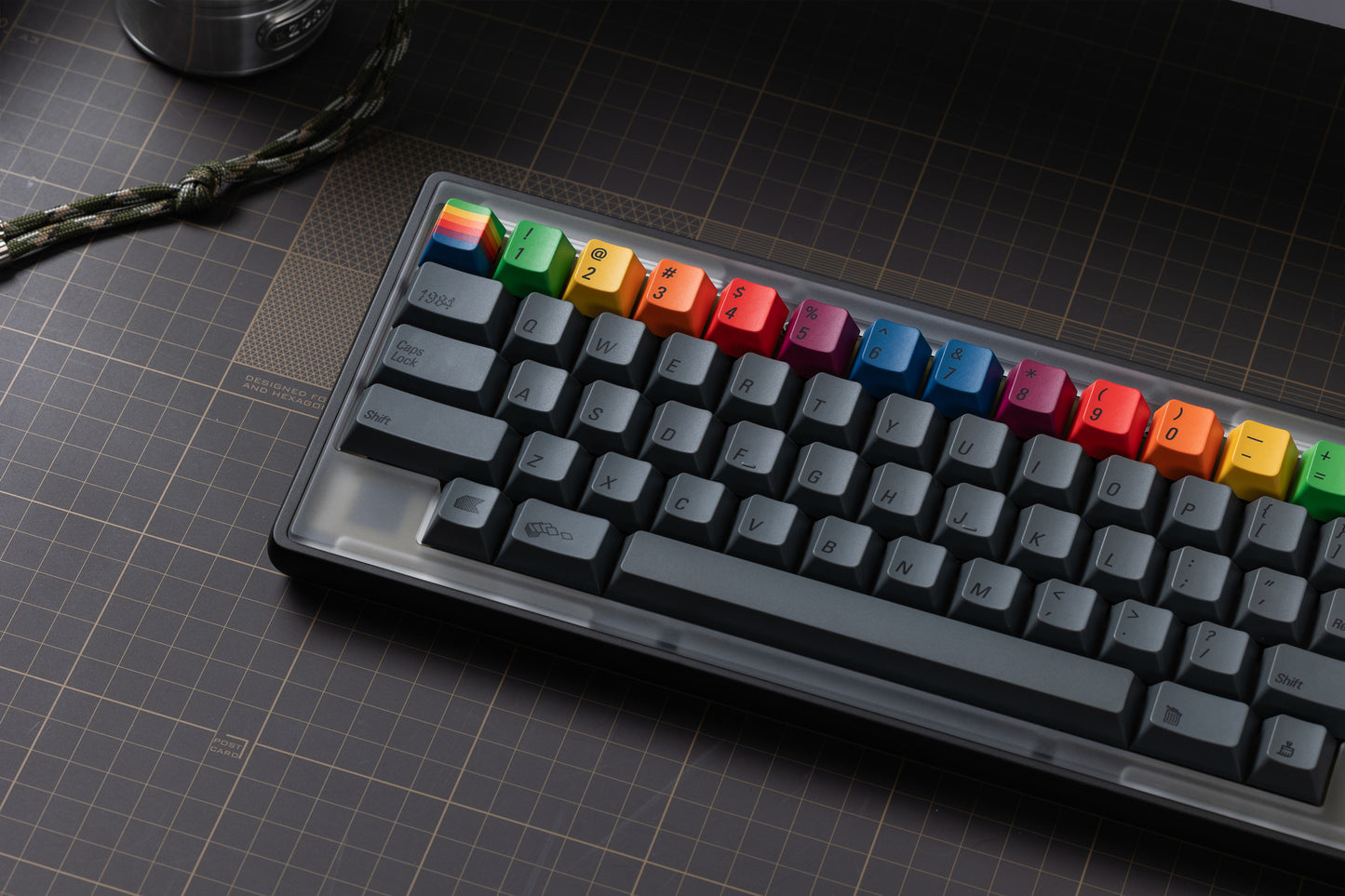 Kbdfans PBTfans 1984 Dark Base Kit Keycaps