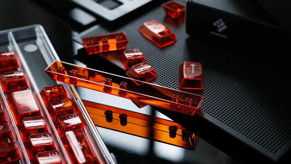 Asimov Cherry Profile Transparent Keycaps with FREE Cleaning Cloth