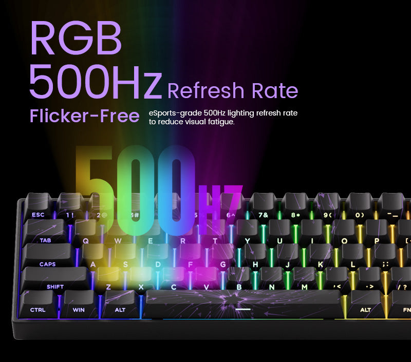Monsgeek FUN60 PRO SP White Glare Magnetic Switch Wireless Keyboard