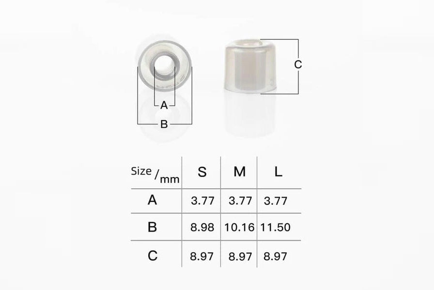 Dunu S&S Eartips 3 pairs Stage&Studio Silicone Eartips for Nozzle Diameter from 4-5.5mm