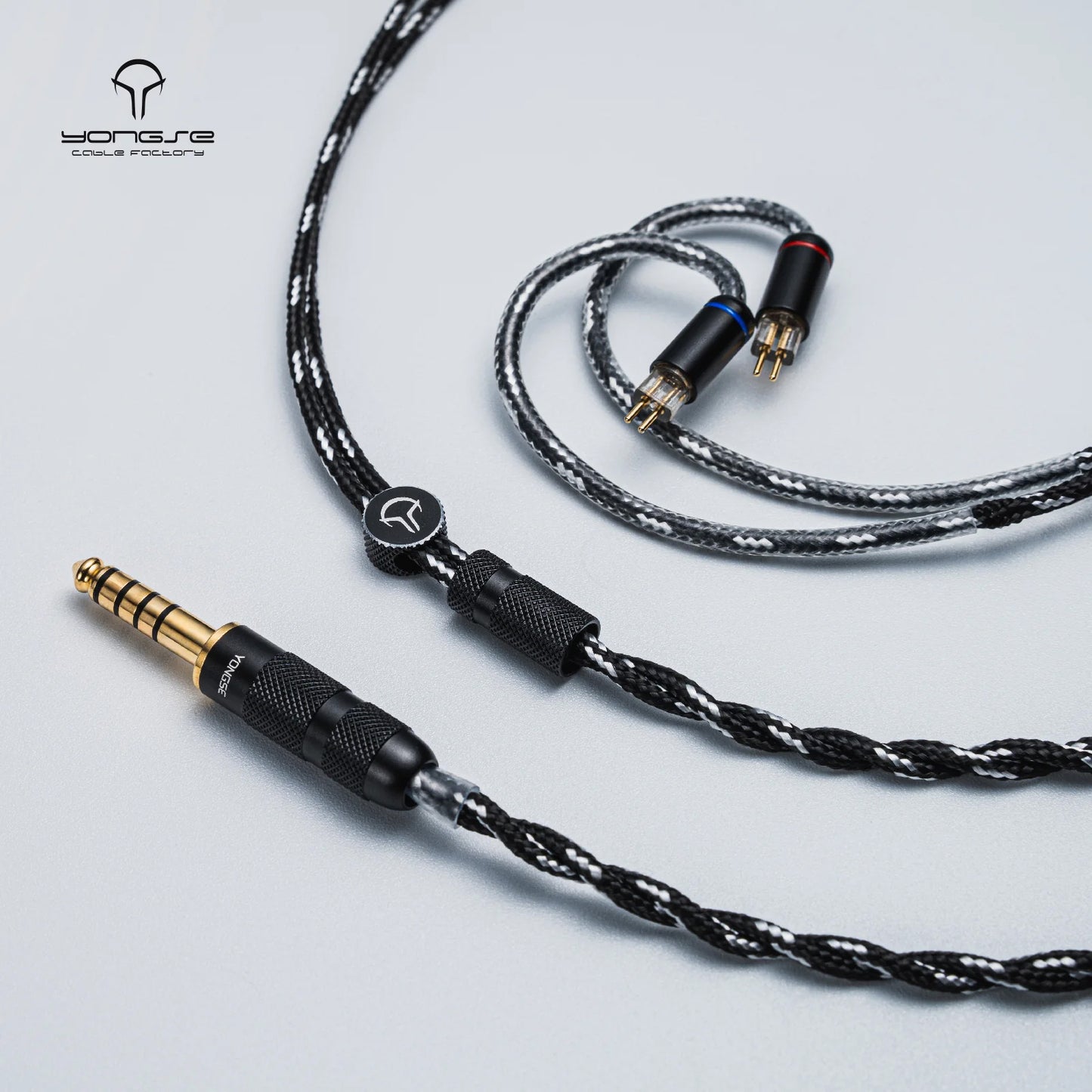 YONGSE Piano Mono-crystal Copper Earphones Upgrade Cable (3.5mm short 2pin)
