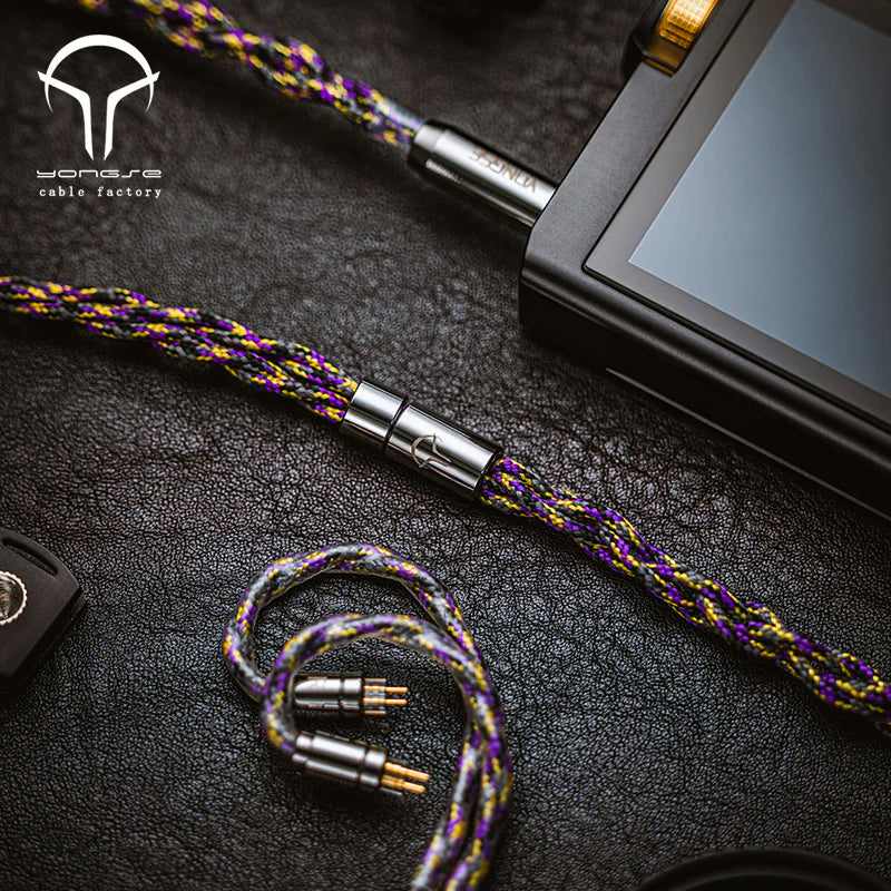 Yongse 1947Pro 6N 4 strands Single Crystal Copper Silver Plated Earphones Cable (4.4MM/2PIN)