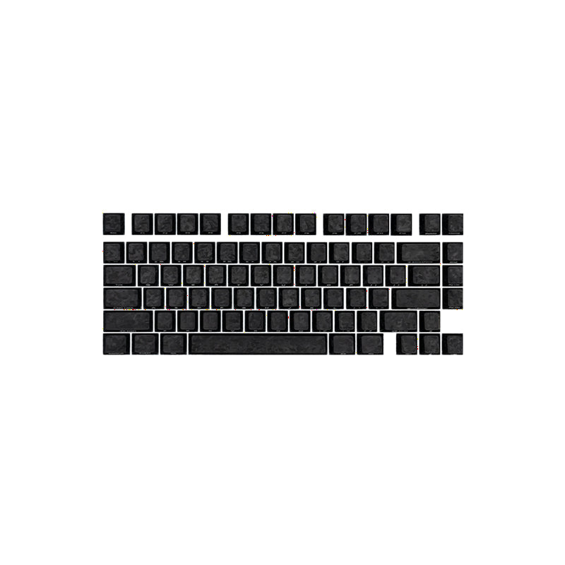 Glassy Carbon Fiber Keycap Set (126-Key)