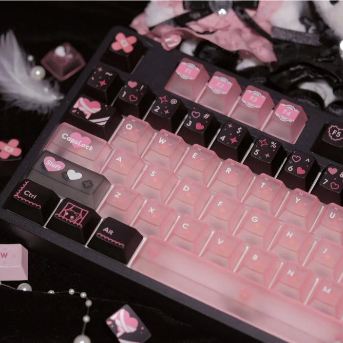 Lace Angel Nya PBT+PC Cherry Profile Keycaps