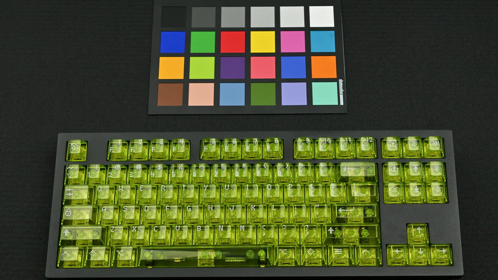 Asimov Cherry Profile Transparent Keycaps with FREE Cleaning Cloth