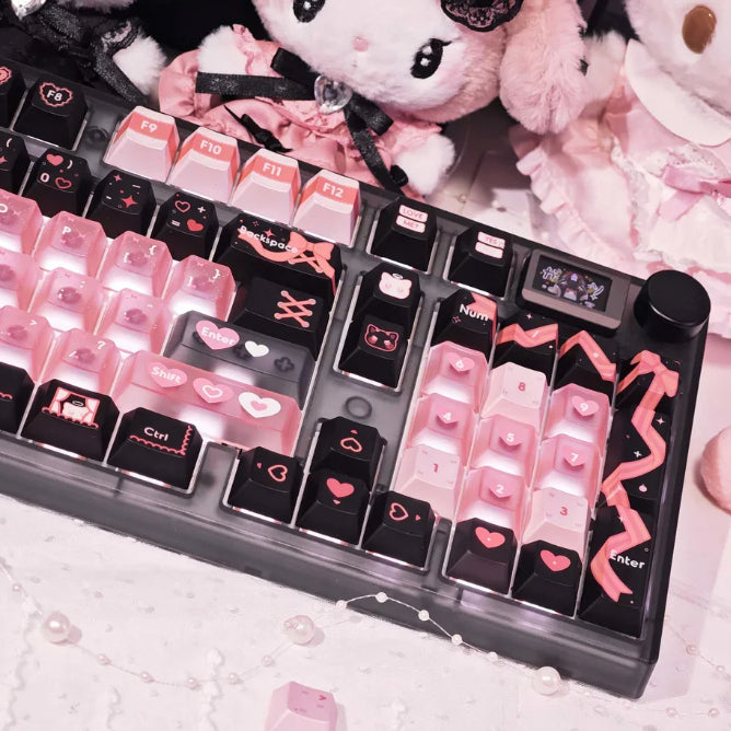 Lace Angel Nya PBT+PC Cherry Profile Keycaps