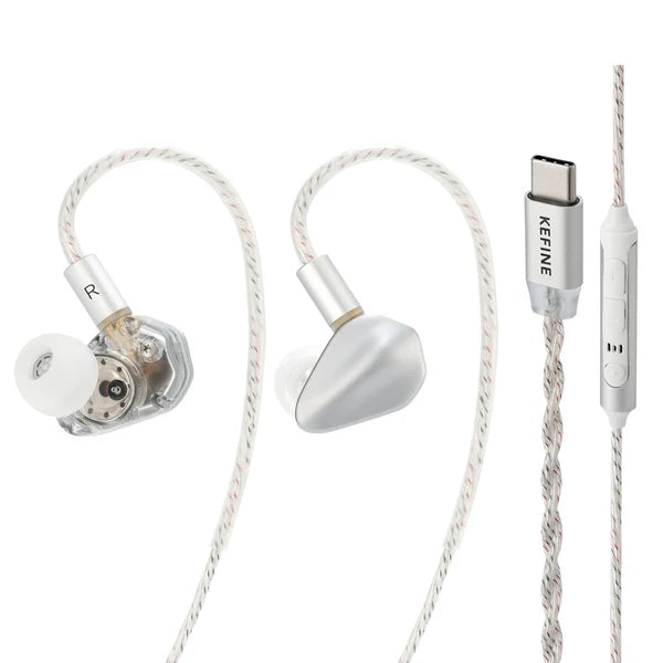 KEFINE Loric PU + Titanium Composite Diaphragm In-Ear Monitor (with MIC)