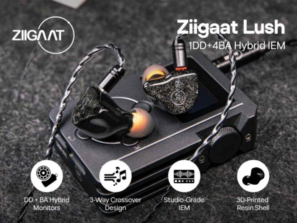 ZiiGaat Lush Studio 1DD+4BA Hybrid IEM