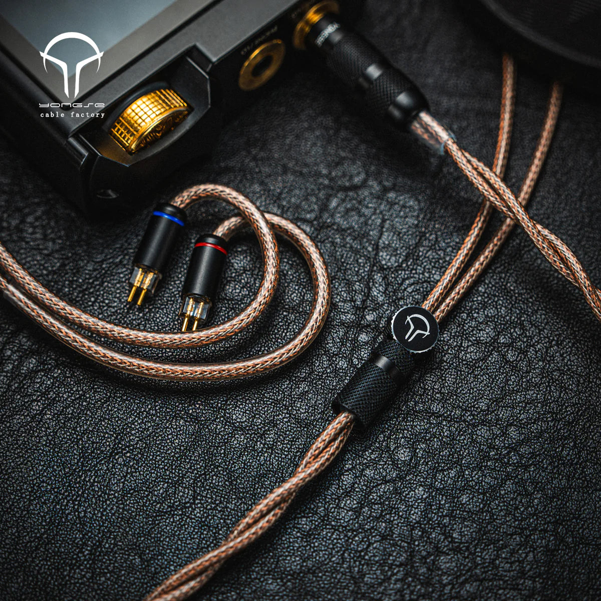 Yongse RedBunny Mono-crystal Cu+ Silver-plated Mono-crystal Graphene Shielding Earphones Cable 3.5mm