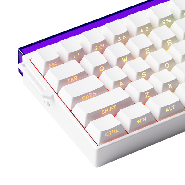 Akko x Veekos Shine60 HE White - Flash Magnetic Switch Keyboard