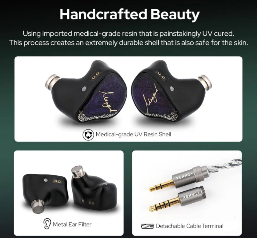 XENNS Mangird Tea PRO Precision Tuning 2DD+6BA Hybrid IEM