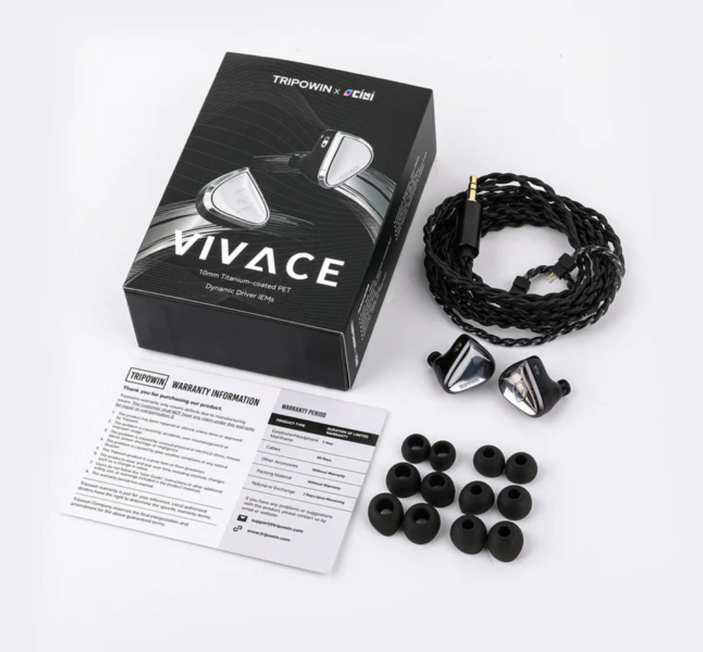 Tripowin x 0diBi: Vivace 10mm Titanium Diaphragm Dynamic Driver IEM
