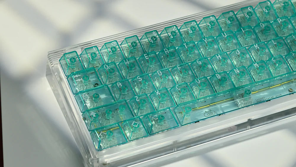 Asimov Cherry Profile Transparent Keycaps with FREE Cleaning Cloth