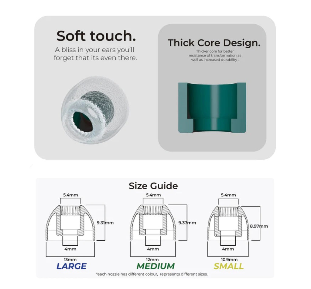 Tangzu Tang Sancai Eartips (S/M/L)