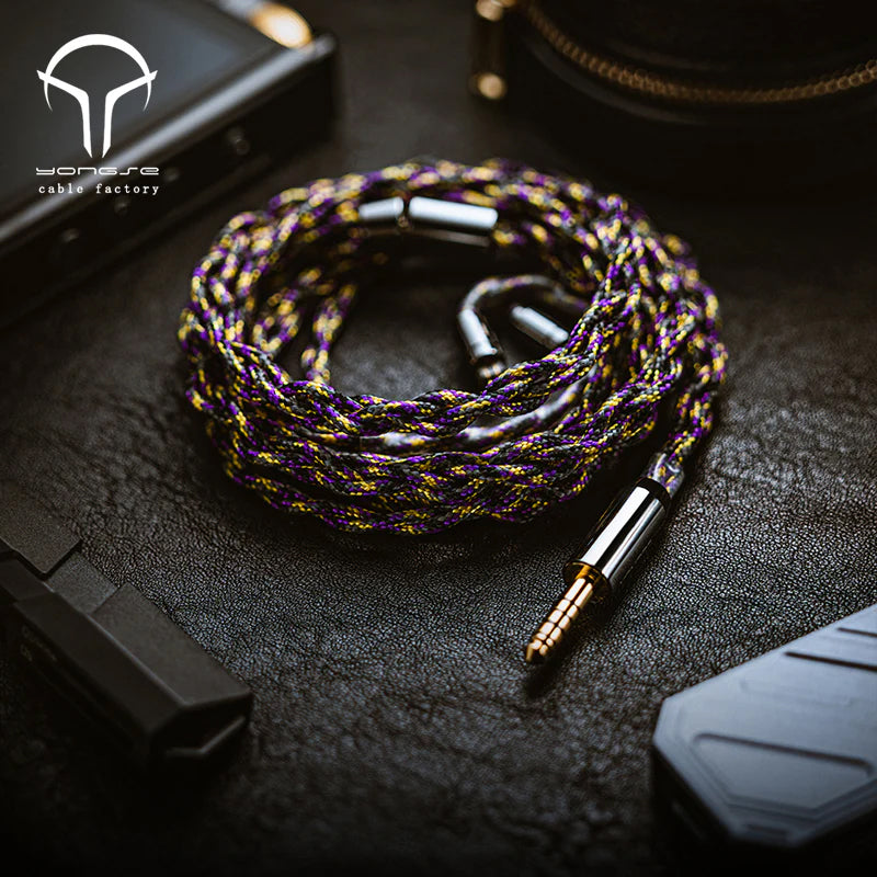 Yongse 1947Pro 6N 4 strands Single Crystal Copper Silver Plated Earphones Cable (4.4MM/2PIN)