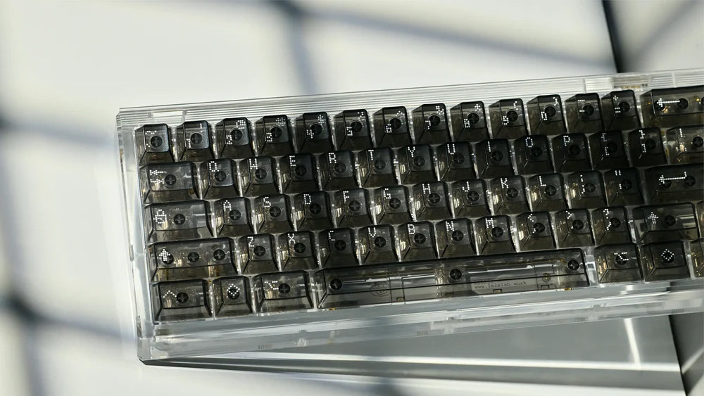 Asimov Cherry Profile Transparent Keycaps with FREE Cleaning Cloth