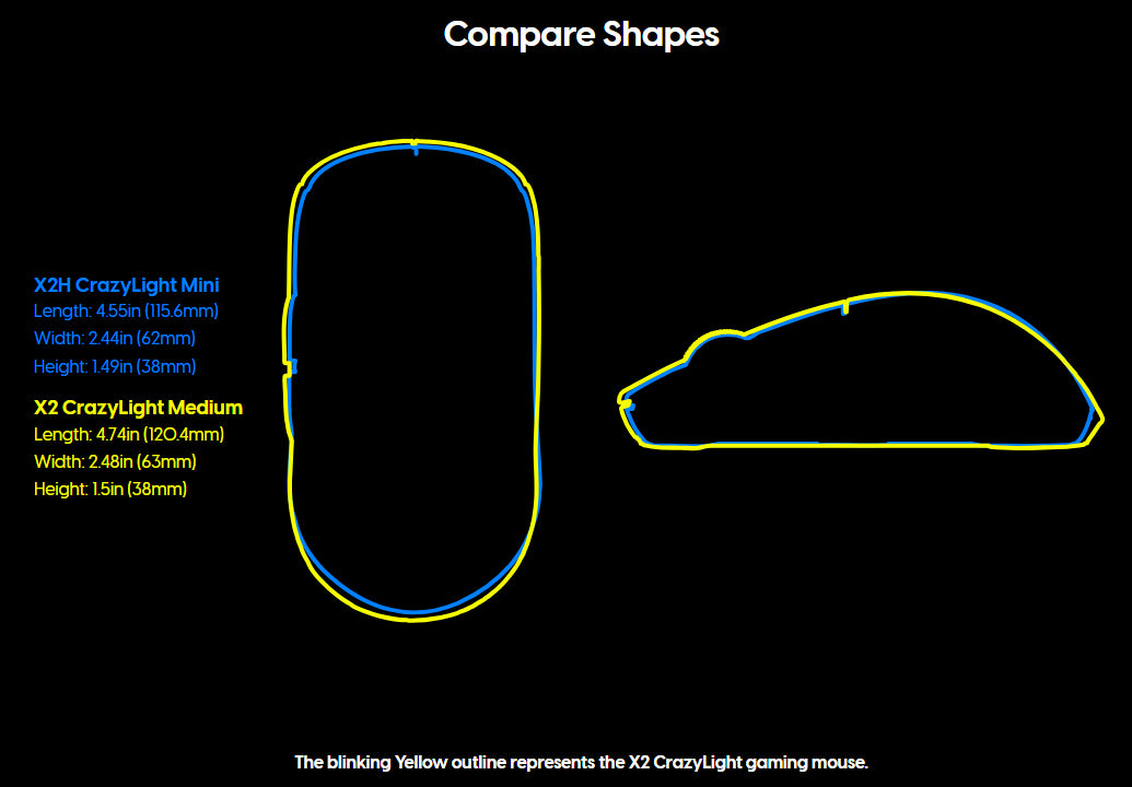 Pulsar X2 CrazyLight Wireless Medium Gaming Mouse