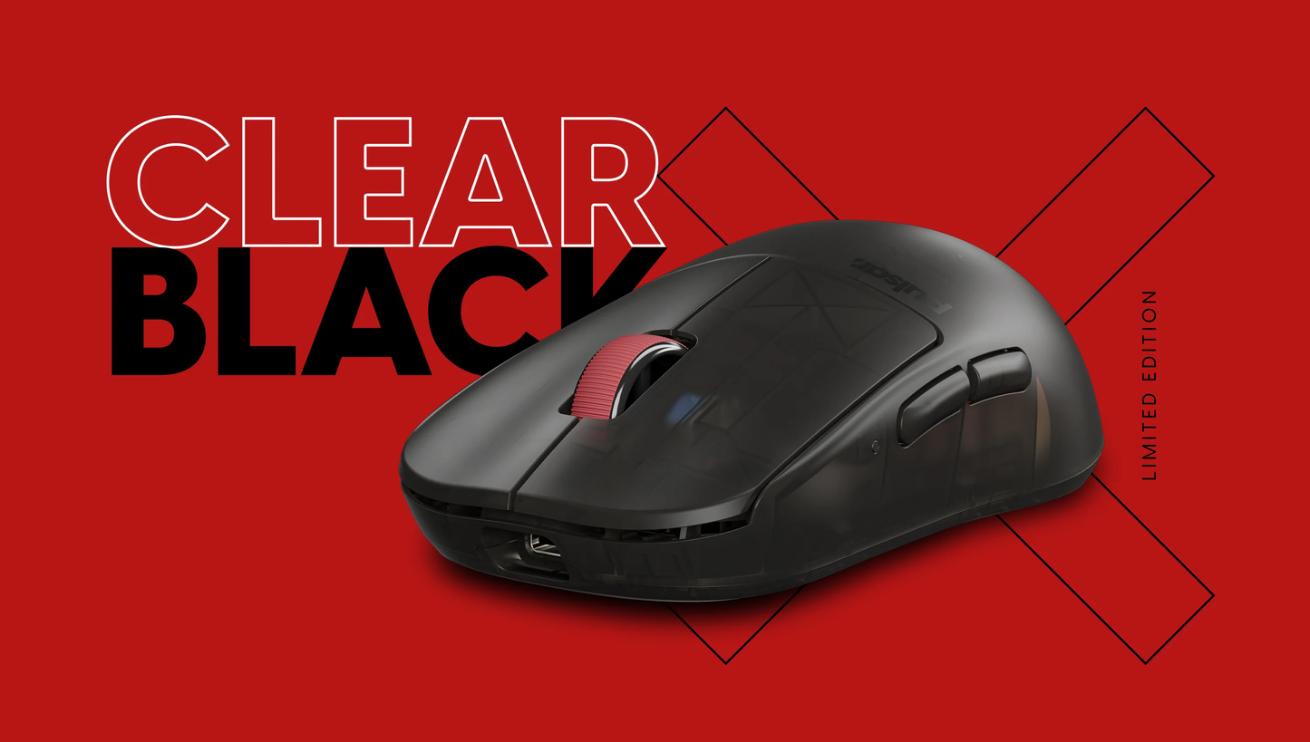 Pulsar X2H Medium Wireless Gaming Mouse [Clear Black Edition]