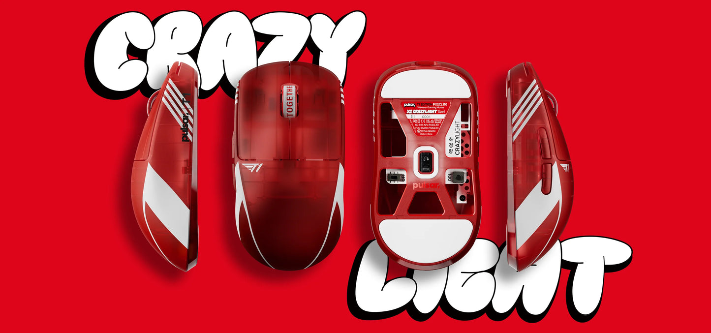 Pulsar [T1 Edition] X2 CrazyLight Gaming Mouse