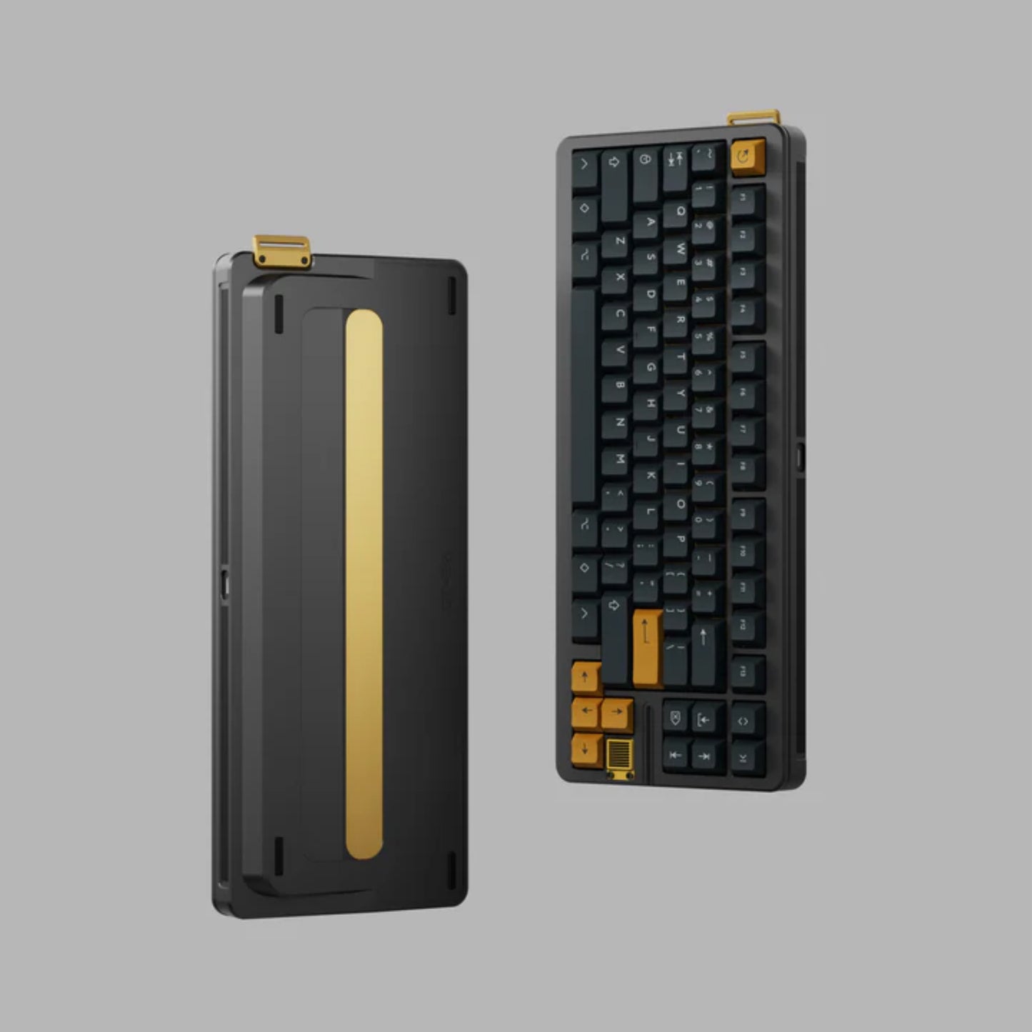 KBDfans GT-80 Case With Brass Strap and Buckle and Brand Front Metal Badge