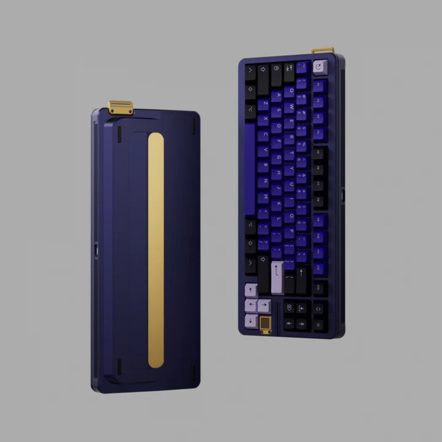 KBDfans GT-80 Case With Brass Strap and Buckle and Brand Front Metal Badge