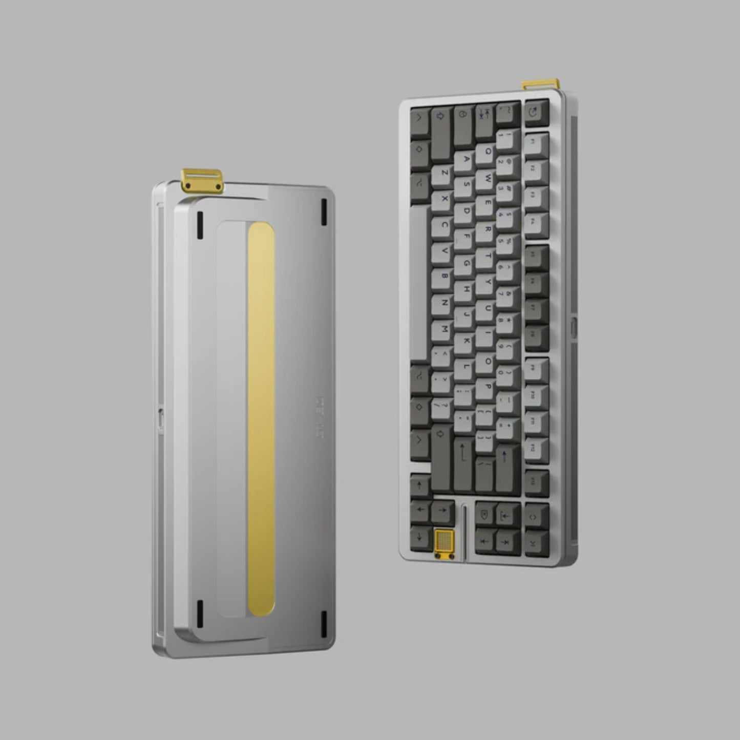 KBDfans GT-80 Case With Brass Strap and Buckle and Brand Front Metal Badge